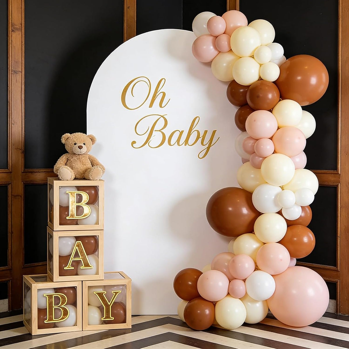 6FT Arch Backdrop Stand and White Cover Set,Balloon Arch Stand
