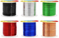 Mandala Crafts 10 Gauge Anodized Aluminum Craft Wire for Jewelry Making - 120 FT Colored Flexible Silver Copper True Blue Black Red Kelly Green Wire - Bendable for Bonsai Armature Crafting Sculpting