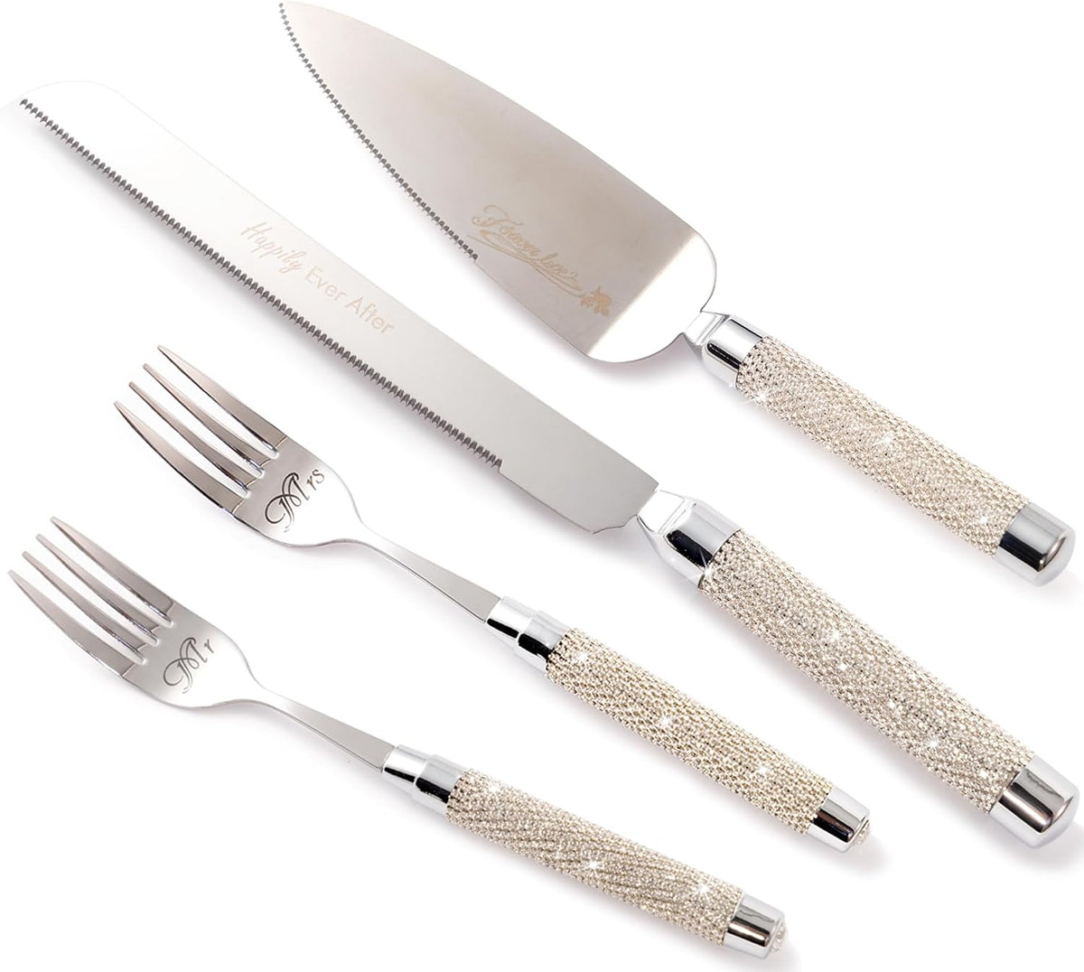 Wedding Cake Cutting Set, Cake Knife and Server Set