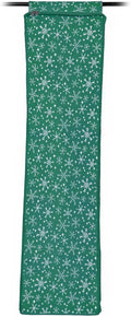 covermates hanging gift wrap storage bag, green snowflake, main product view