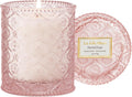LA JOLIE MUSE Santal Rosé Scented Candles for Home, Natural Soy 40 Hrs | Luxury Pink Jar Candle, Clean Non Toxic Wax, Gifts for Women, Floral Decorative Candles for Candle Warmer, Sandalwood Rose