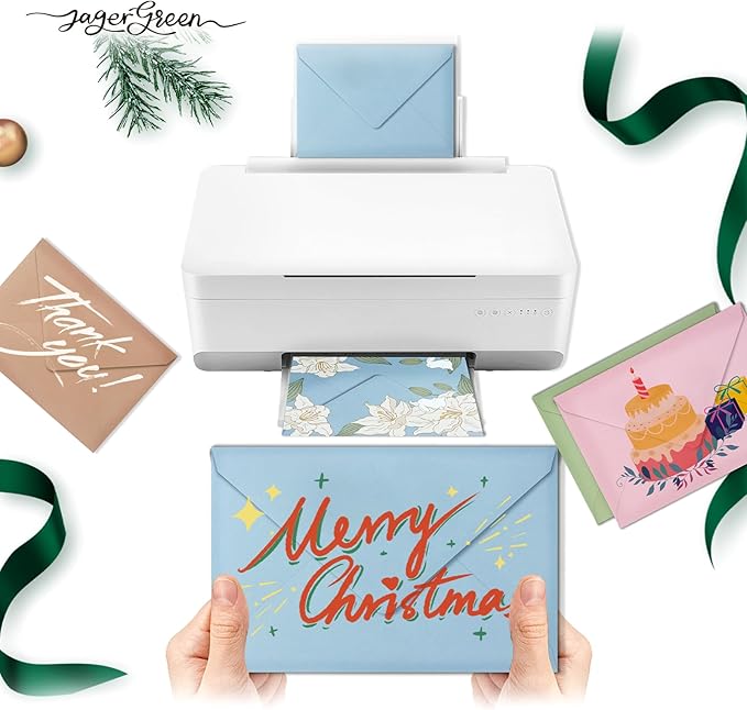 50 Pack 4x6 Envelopes Letter Size, White A4 Envelopes Self Seal for Wedding Invitation, Envelope 4.3x6.3 for Greeting Cards, Photos, Baby Shower, Graduation, Thank You Cards, Announcements