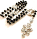 elegantmedical handmade black ebony beads our lady of, main product view