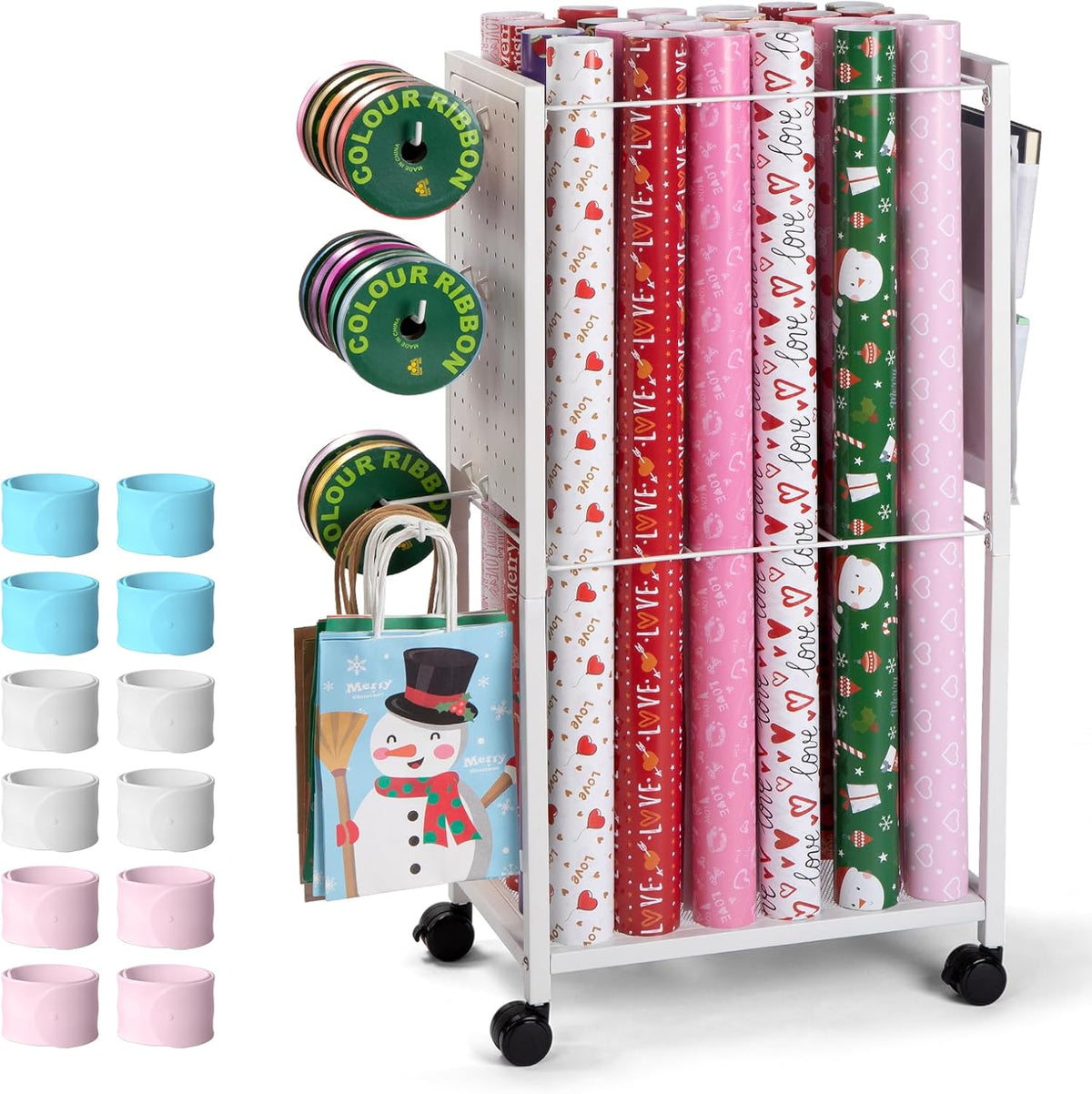 wrapping paper storage cart gift wrapping ribbon organizers, main product view