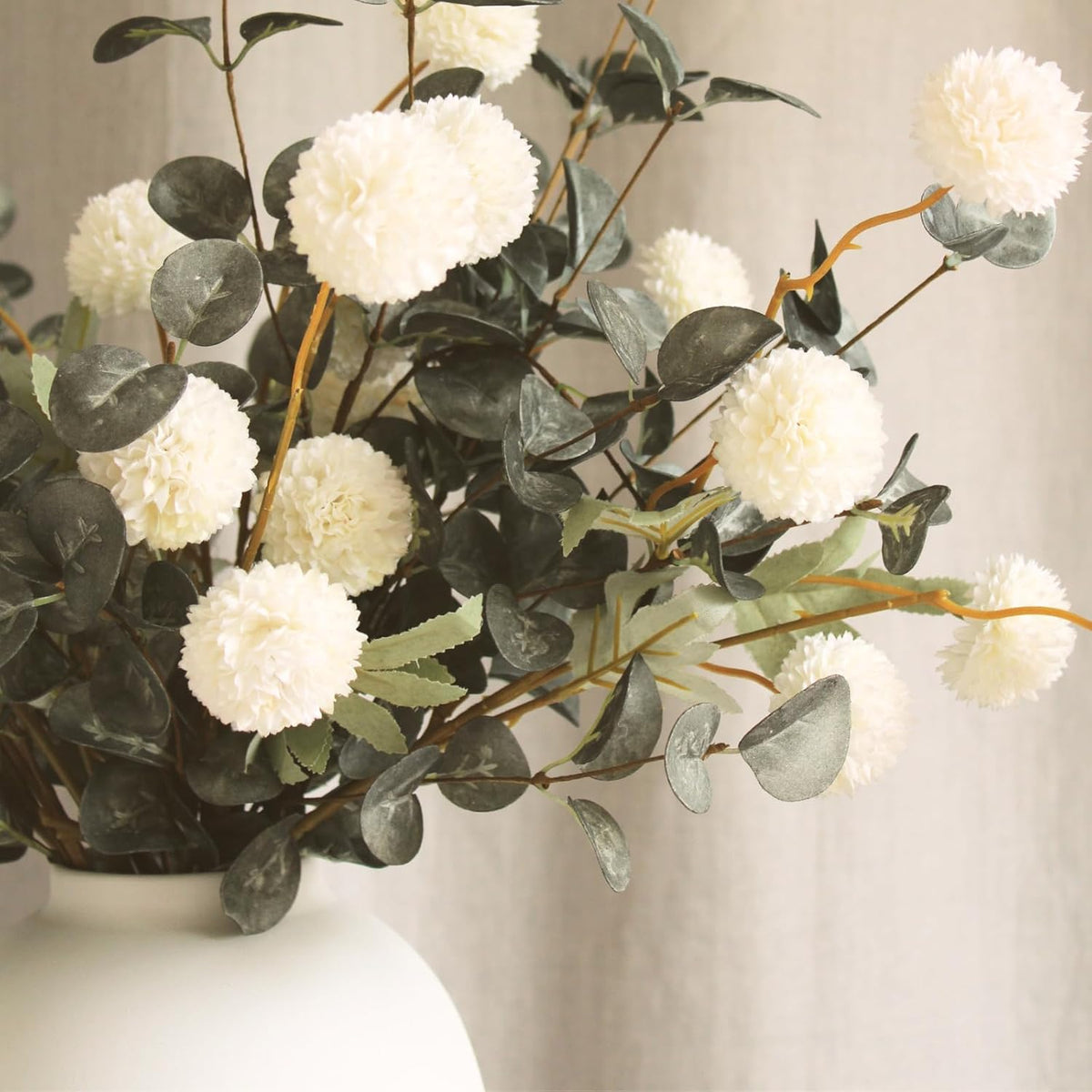 artificial floral arrangements with vase, centerpiece for dining, package contents