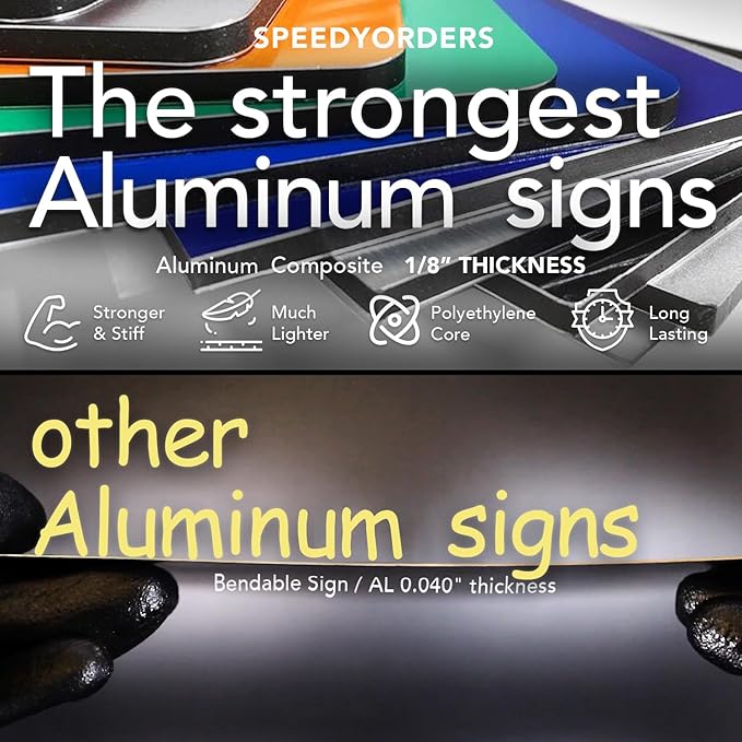 Custom Metal & Aluminum Signs - Personalized Business Signs, White (20x20 In)