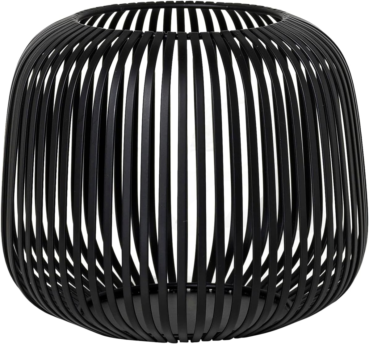 blomus Lito Lantern Black Size S 20 L x 20 W x 17 H cm Candle Holder Black Stainless Steel Lantern Decoration Indoor Lantern