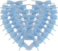 50pcs 3-1/2" Sky Blue Satin Ribbon Bows with Twist Ties Mini Ribbon Bows for Baby Shower Decoration Gift Packing&Wrapping Accessoried(Lt.Blue)
