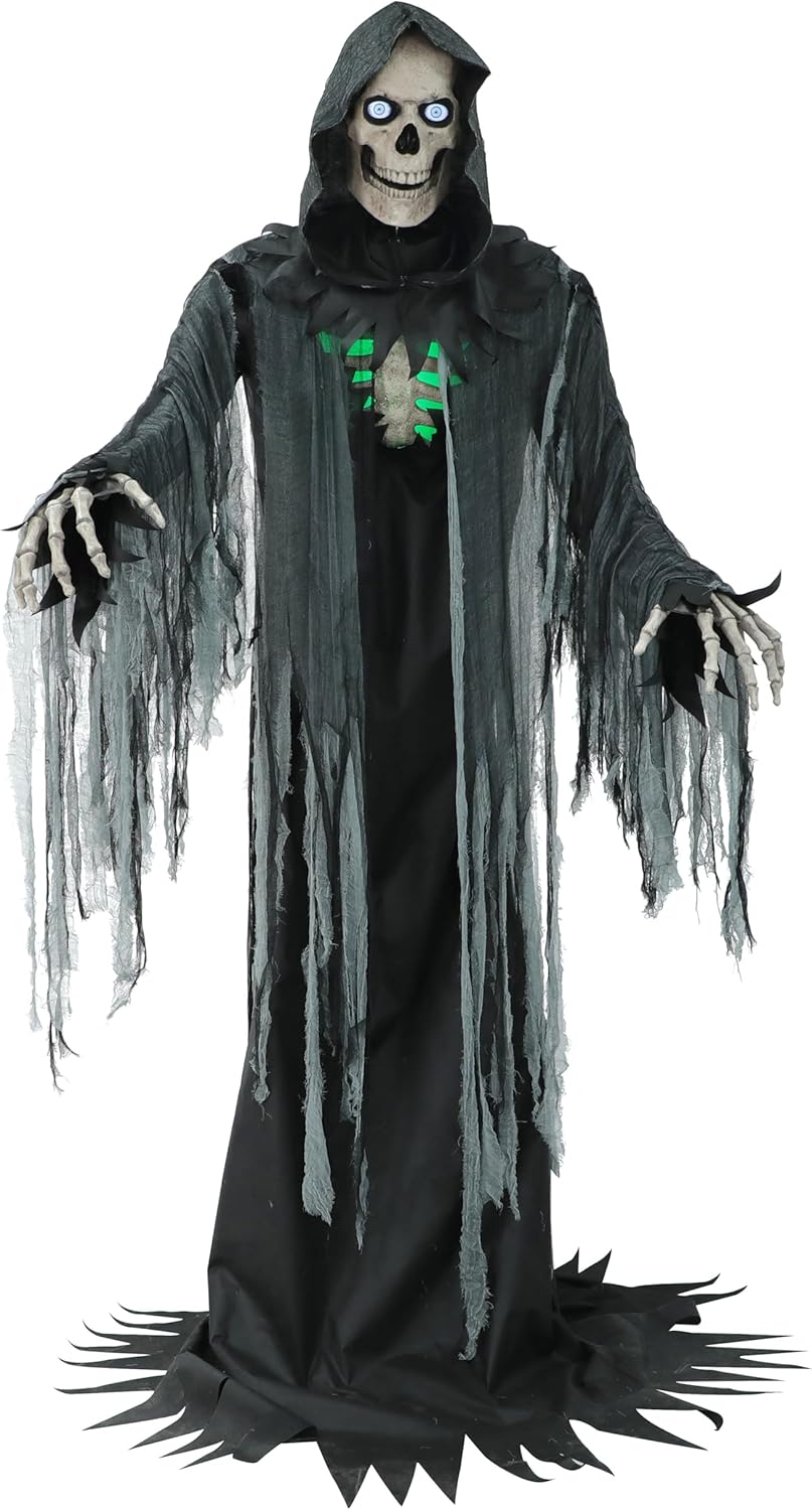 Haunted Hill Farm 10-Ft Motion-Activated Towering Reaper Animatronic