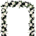 artificial peony flower garland - 6ft silk peony, main product view