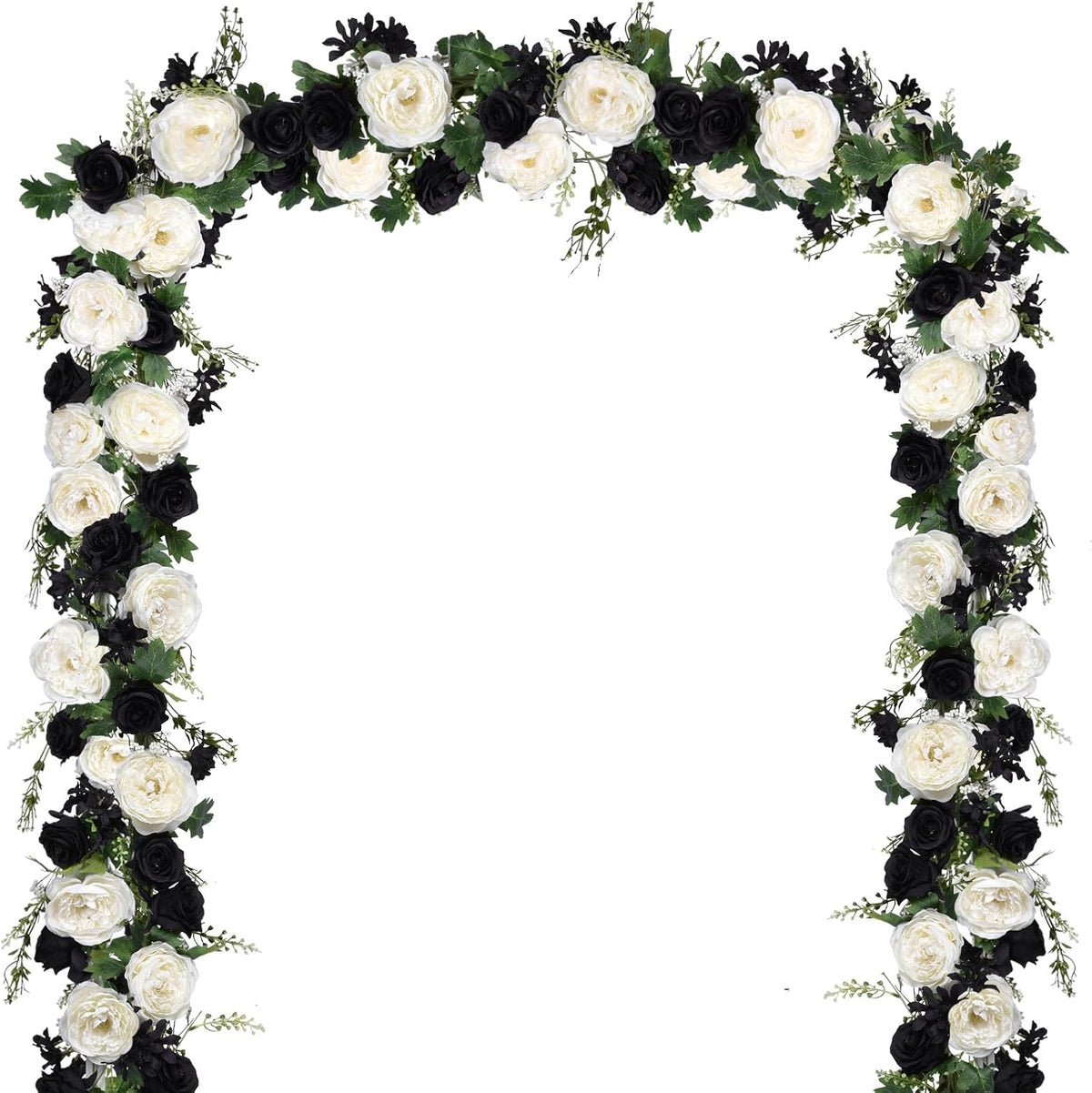 artificial peony flower garland - 6ft silk peony, main product view