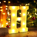 Light Up Letter H,LED Sign Marquee Letters 26 Alphabet for Party Birthday Name,Wedding,Christmas Decorations,Personalized Name Sign Letters for Centerpieces Table and Wall Decor