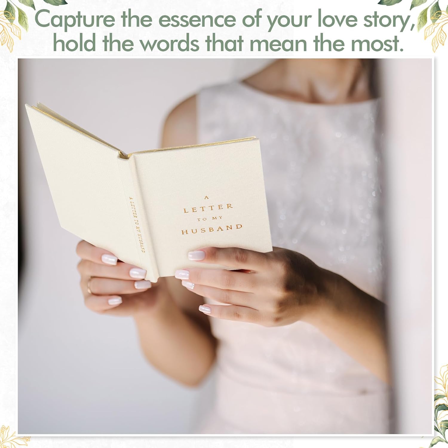 Set of 2 Wedding Vow Books His and Hers Wedding Vow Books Registry Gifts Idea for Bride Groom Gold Foil 80 Lined Pages Engagement Gift Essentials for Guest Newly Engaged Couple(Ivory)