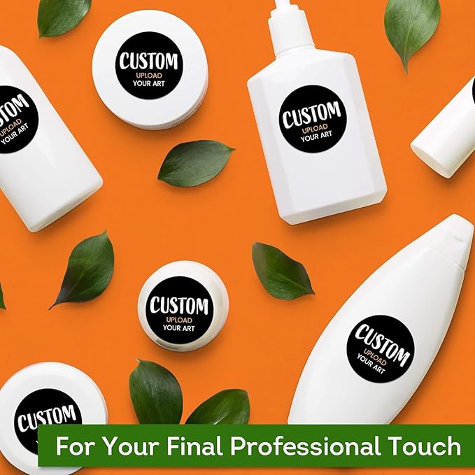 Custom Stickers for Weddings, Birthdays & Businesses - Personalized Labels with Your Logo - Waterproof, Fade and Heat Resistant - Pack of 100-1000 (Custom Image, 2 Inch)