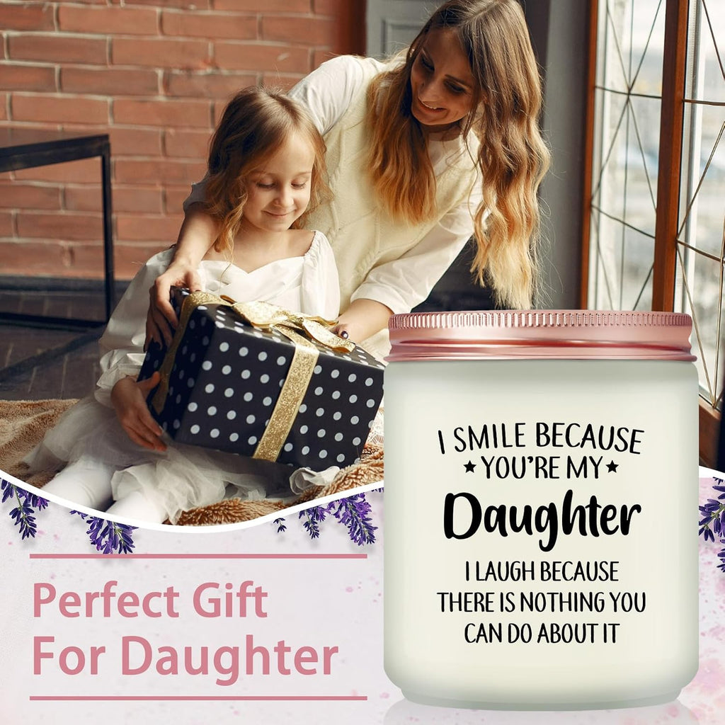 Maybeone Mothers Day Daughter Gifts from Mom Dad - Valentines Day Christmas Birthday Gifts for Daughters - Lavender Scented Candle