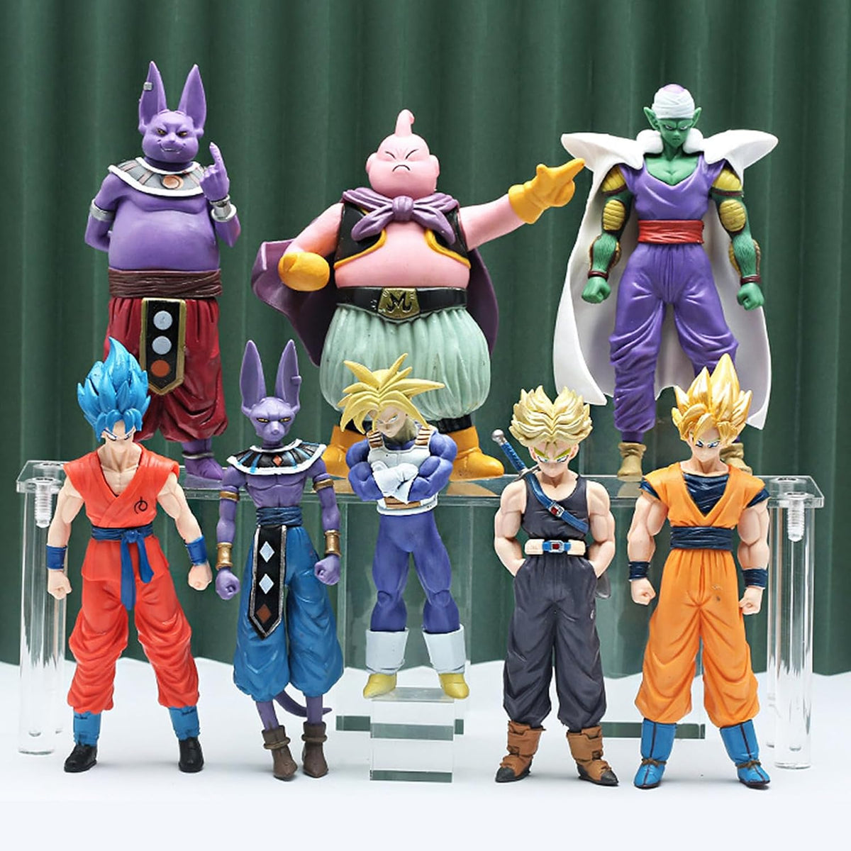 Anime Super Hero Action Figures Set, Collectible Warrior Figurines, 7.8Inch E...
