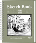 Sketch Book 8.5 x 11, Sketch Pad, Pack of 1 (68lb/100gsm), 100 Sheets Spiral Sketchbook, Acid Free Drawing Paper, Sketch Pads for Drawing for Adults, Art Paper for Drawing and Painting for Kids.