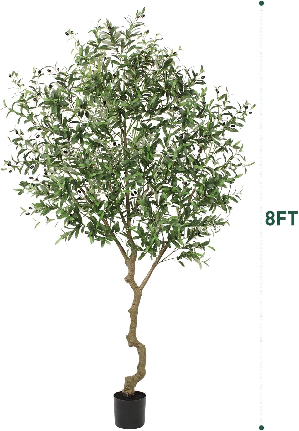 faux olive tree 8ft, large realistic silk olive, view 9