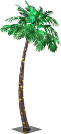 lightshare 7 feet palm tree 152led lights artificial, main product view