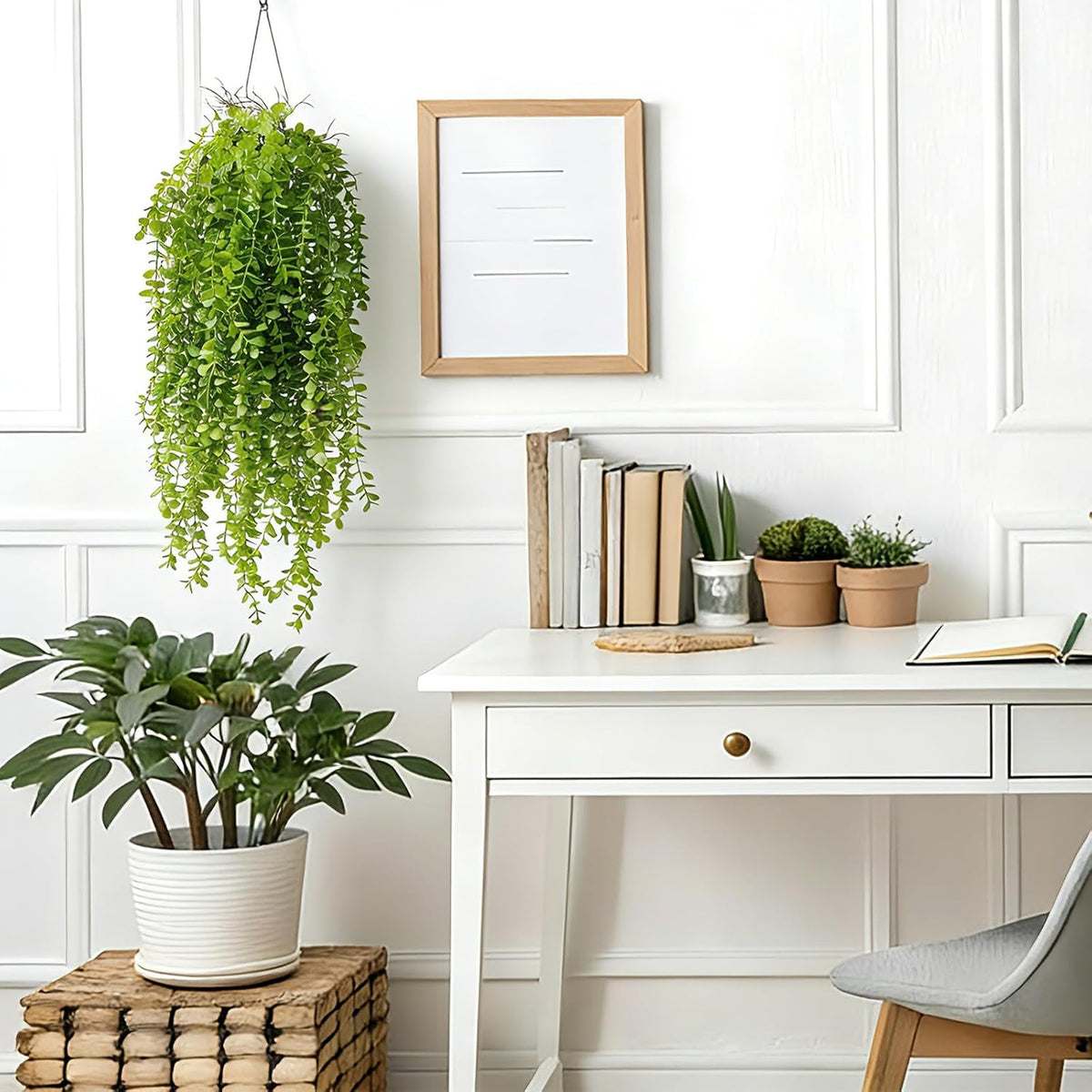 dallisten 4 Pack Fake Hanging Plants, 38" Artificial Hanging Eucalyptus ...