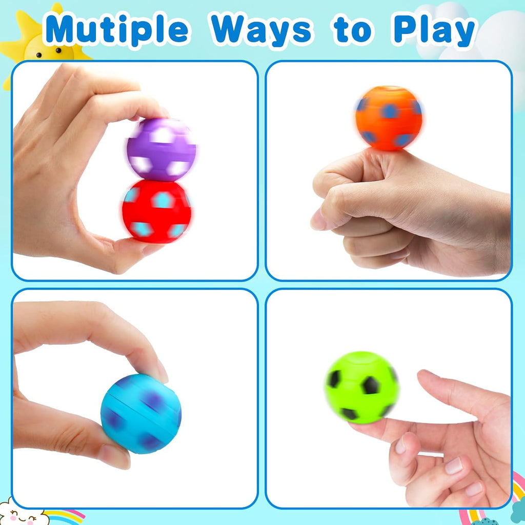 Thremhoo 32PCS Fidget Spinner Balls Soccer World Cup Party Favors Bulk for Kids 4-8 8-12 Goodie Treat Bag Stuffers Classroom Treasure Toys Carnival Prize Pinata Filler Birthday Trinket Return Gifts
