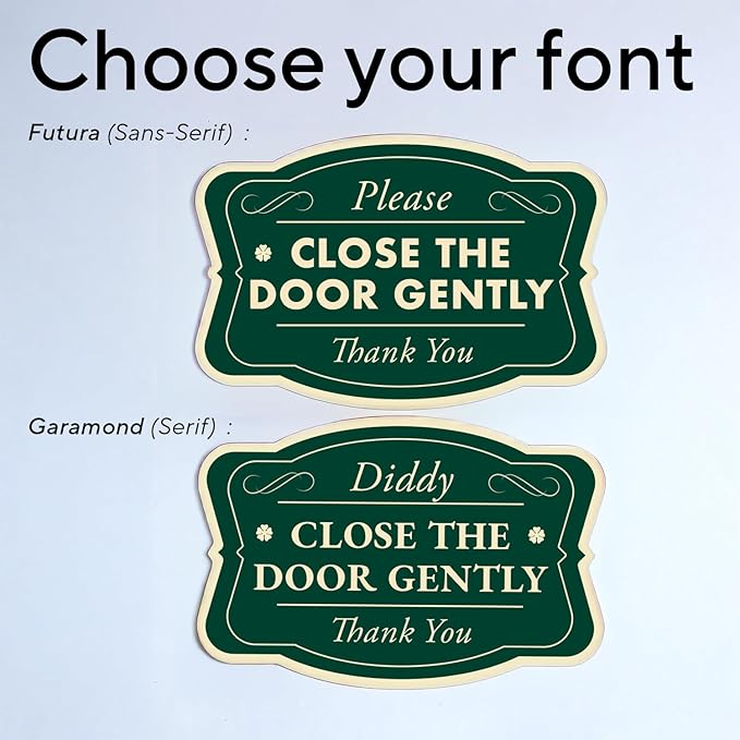 Custom Decorative Outdoor Metal Sign - Personalized Aluminum Driveway Sign, Waterproof, Made In USA - Design 3 Forest Green 36x24 In