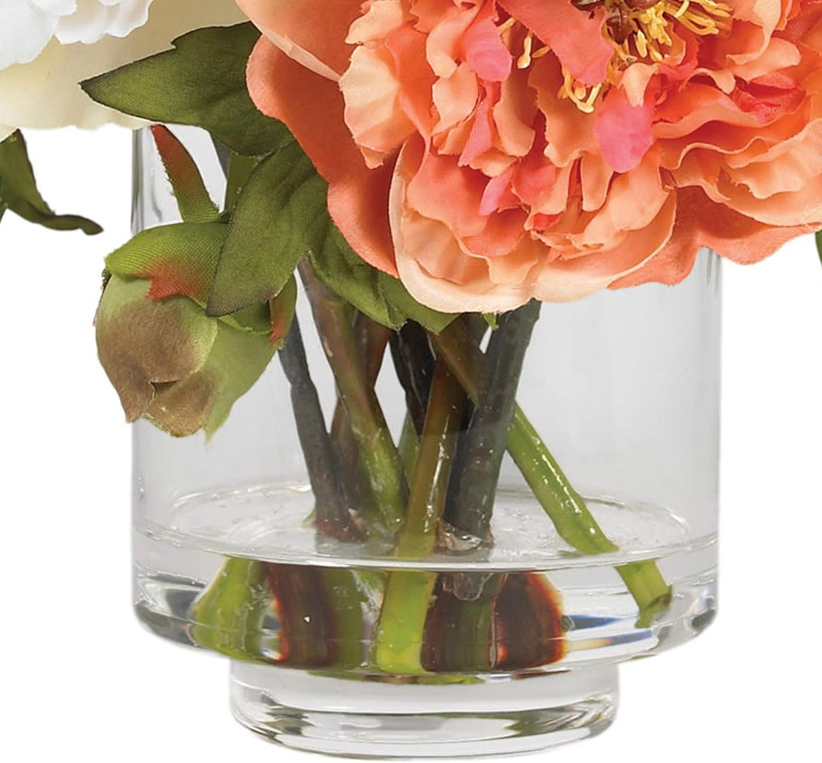 nearly natural 10 in artificial peony arrangement in, package contents