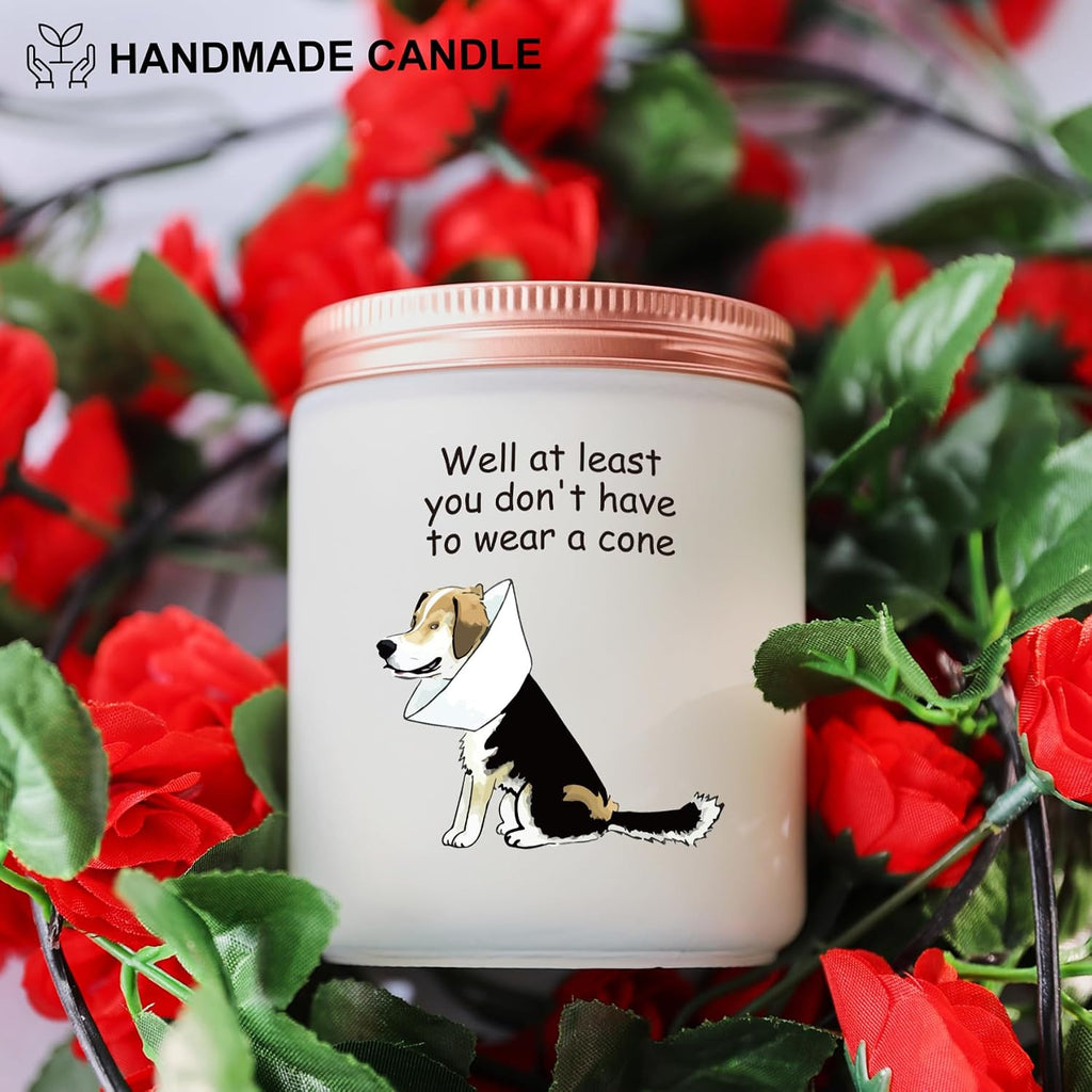 Get Well Soon Gifts for Women Men, Funny After Surgery Recovery Feel Better Encouragement Gifts for Dog Lover Dog Mom Dad - Lavander Scented Candles