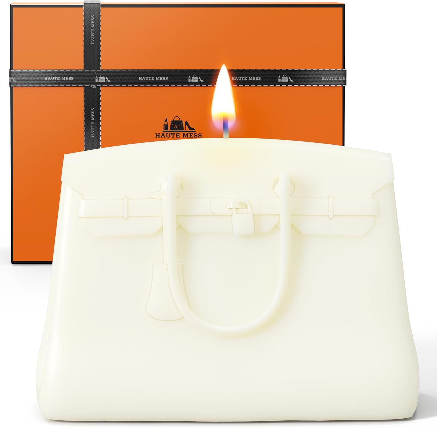 Handbag Candle in GiftBox - Air Wax - Designer-Inspired Luxury Gifts for Women - Birthday Gift for Women - Unique Gift for Her - Bougie Gifts for Girlfriend - Luxury Home Decor