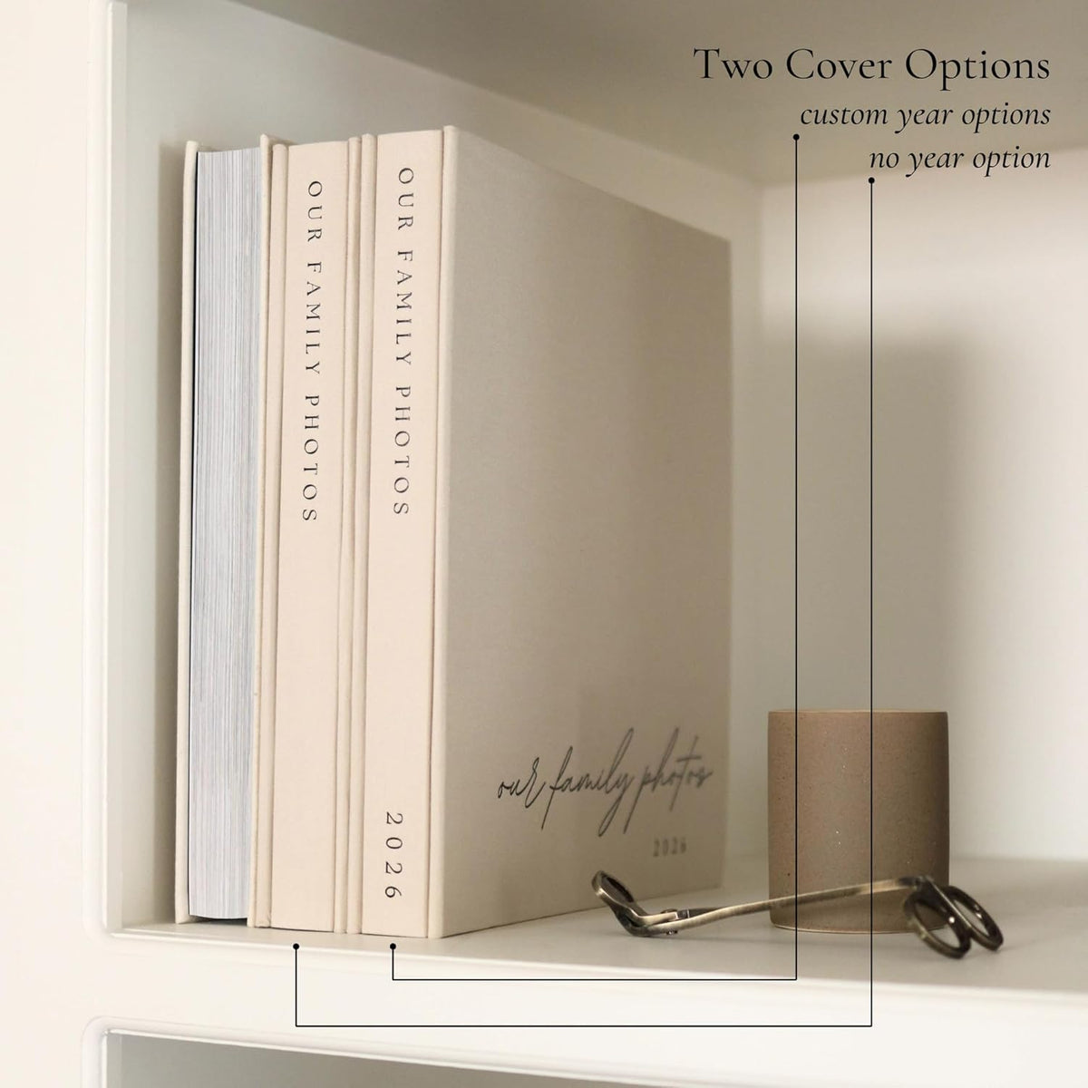 Family Photo Album 4x6 Pictures Large Linen Picture Book