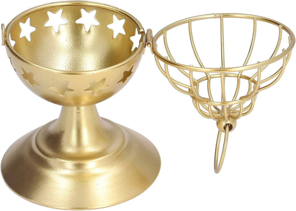 AYNEFY Birdcage Gold Candle Holder Bowl CandleholdersPremium Iron Votive Holder for Table Decoration Birthday Party Ornaments (A)