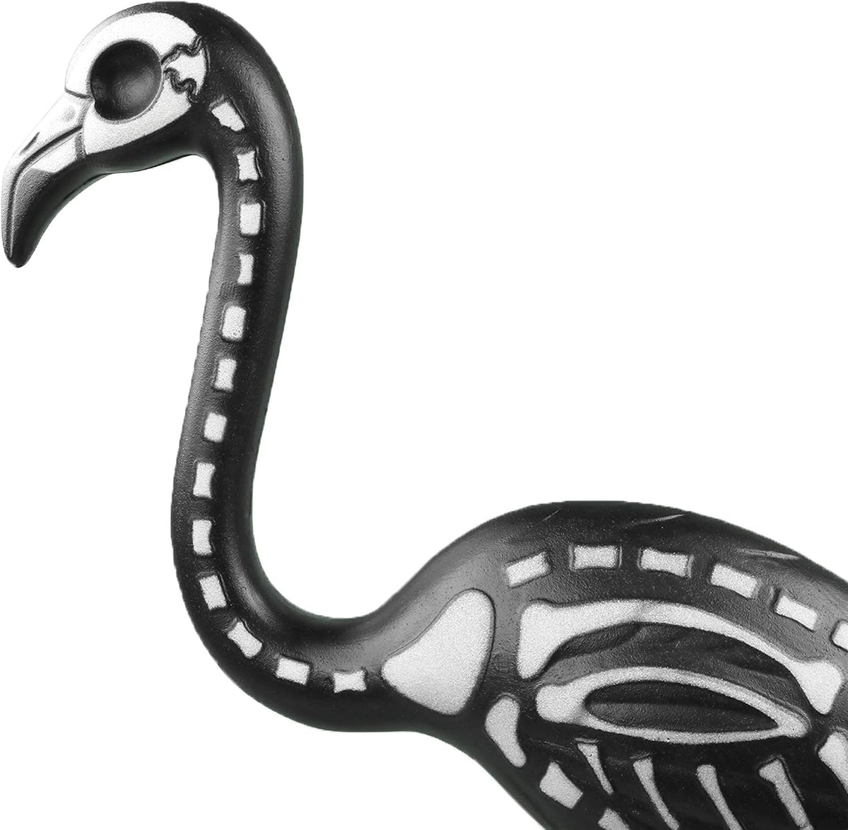Zombie Skeleton Flamingo Yard Ornaments - Lawn Decor With Stakes 2 Pk