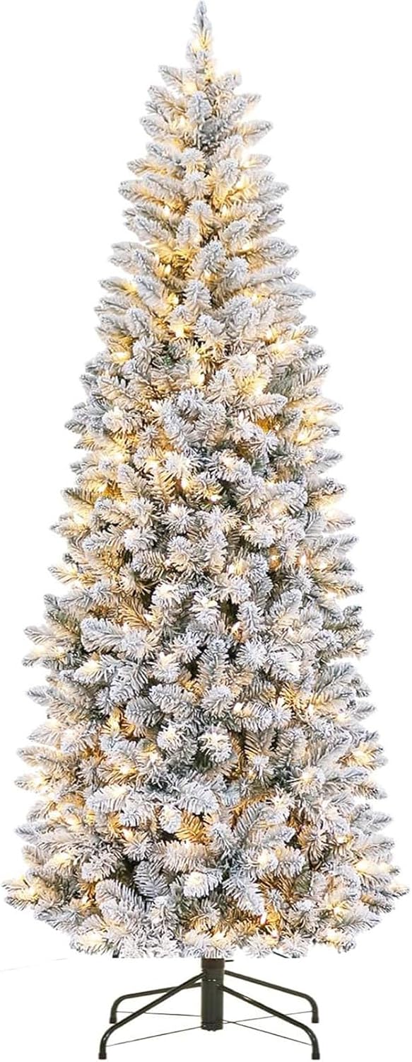 garvee 6 ft pencil christmas tree,artificial pre-lit christmas, main product view