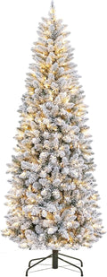 garvee 6 ft pencil christmas tree,artificial pre-lit christmas, main product view
