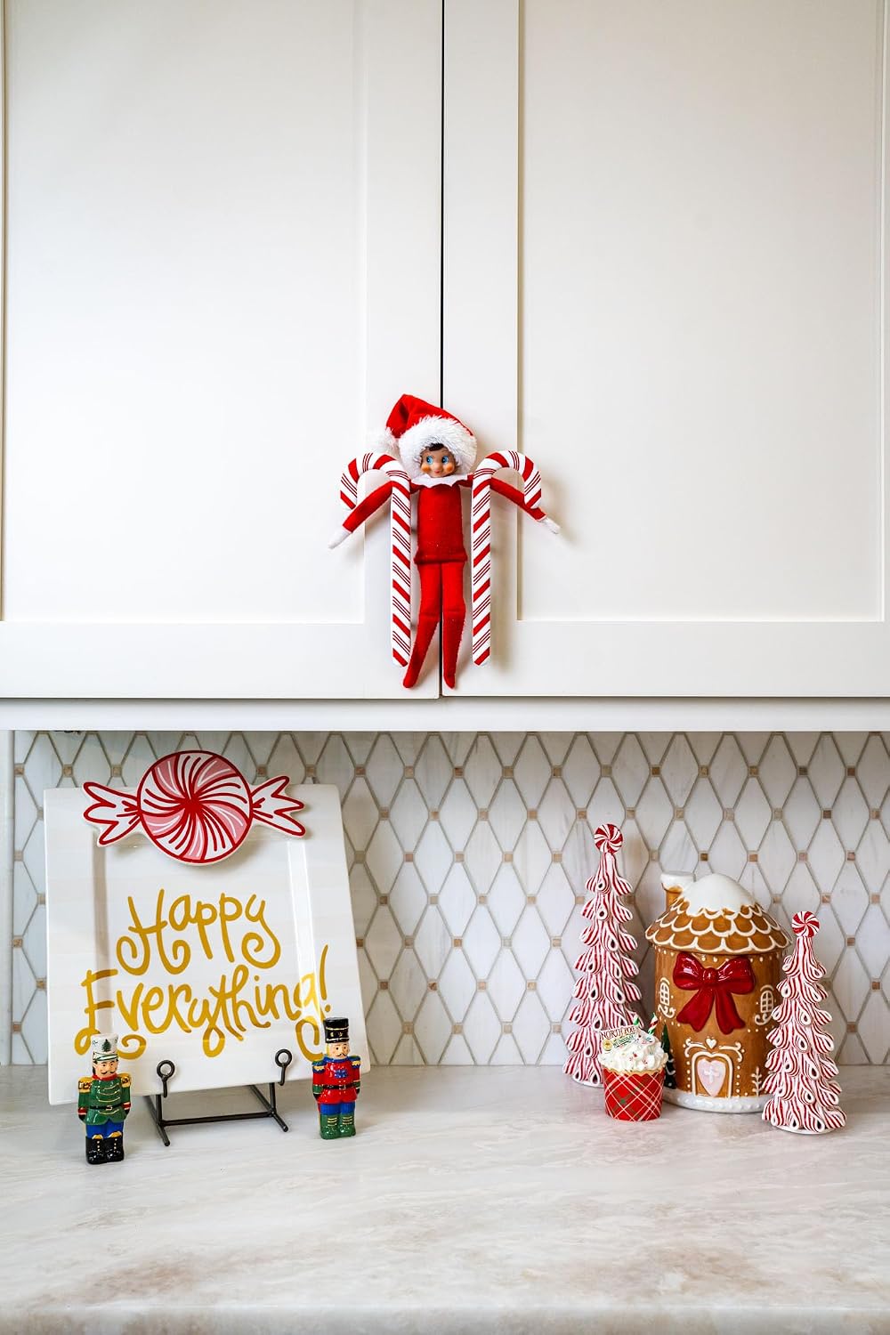 Knobēz Handlez 8pk Medium Candy Cane Handle Covers Cabinet for Decoration