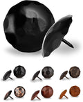 10 Pack 2" Round Head Iron Clavos Decorative Nails – Black – Handmade Rustic Round Fasteners for Farmhouse Shutters, Faux Wood Beams, Barn Doors, Shutters, Gates – Ornamental Wood Accent