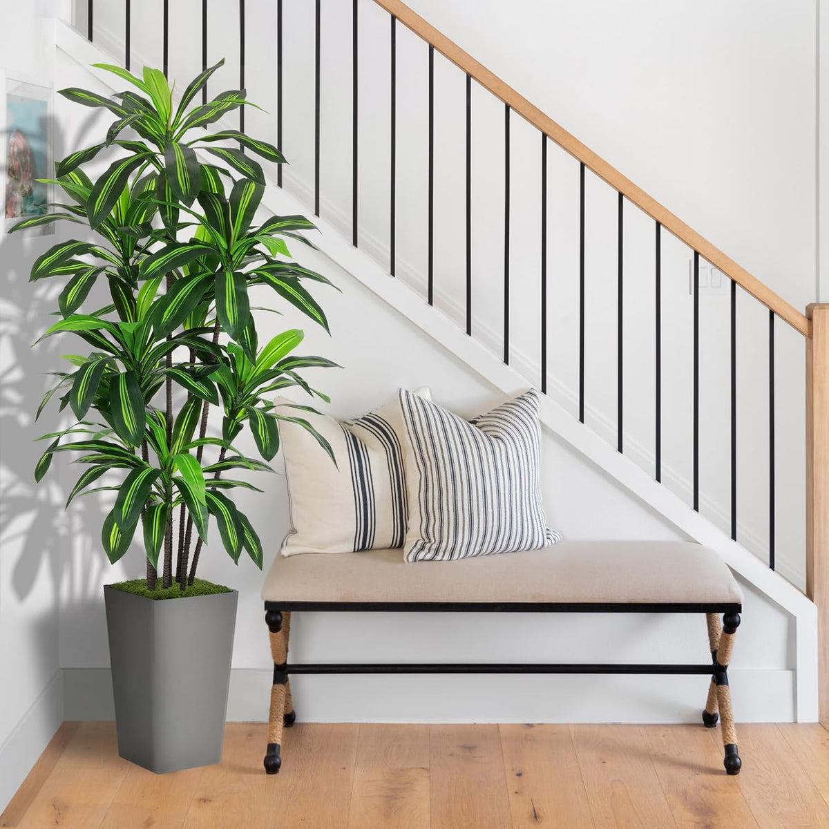 astidy artificial plant 6ft dracaena fake tree with, main product view