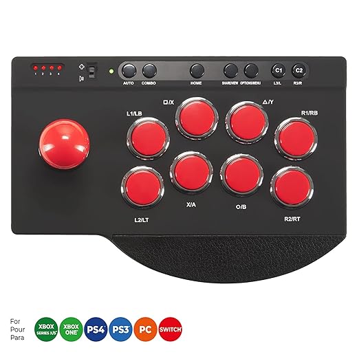 SUBSONIC - Arcade stick compatible with PS4, Xbox Serie X/S, Xbox One, PC, PS3