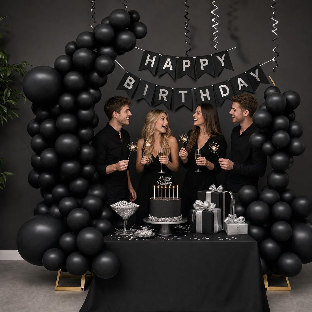 balloon arch stand kit set with 145pcs different showing dimensions