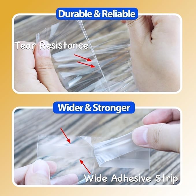 PigPotParty 3"x7" Cellophane Cookie Bags Self Sealing, 100 Pcs Clear Plastic Treat Individual Cookie Bags with seal, Perfect for Goodies, Party Favors, Snacks, Gift Wrapping