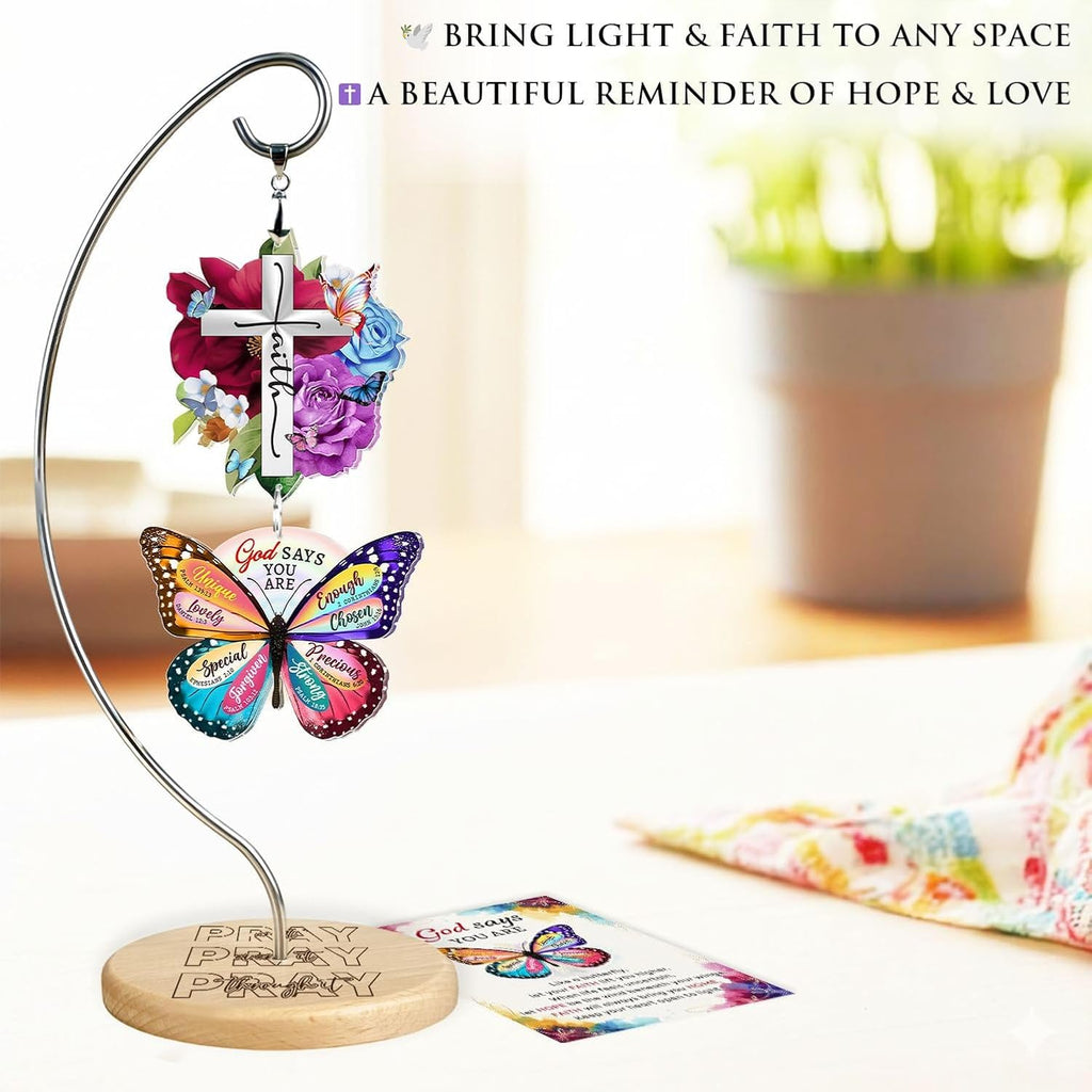 Christian Gifts for Women Birthday - Christmas Inspiration Religious Gifts for for Friends, Mom, Sister, Girl, Female Coworker, Christian - Christian Desk Decor - Religious Spiritual Gift