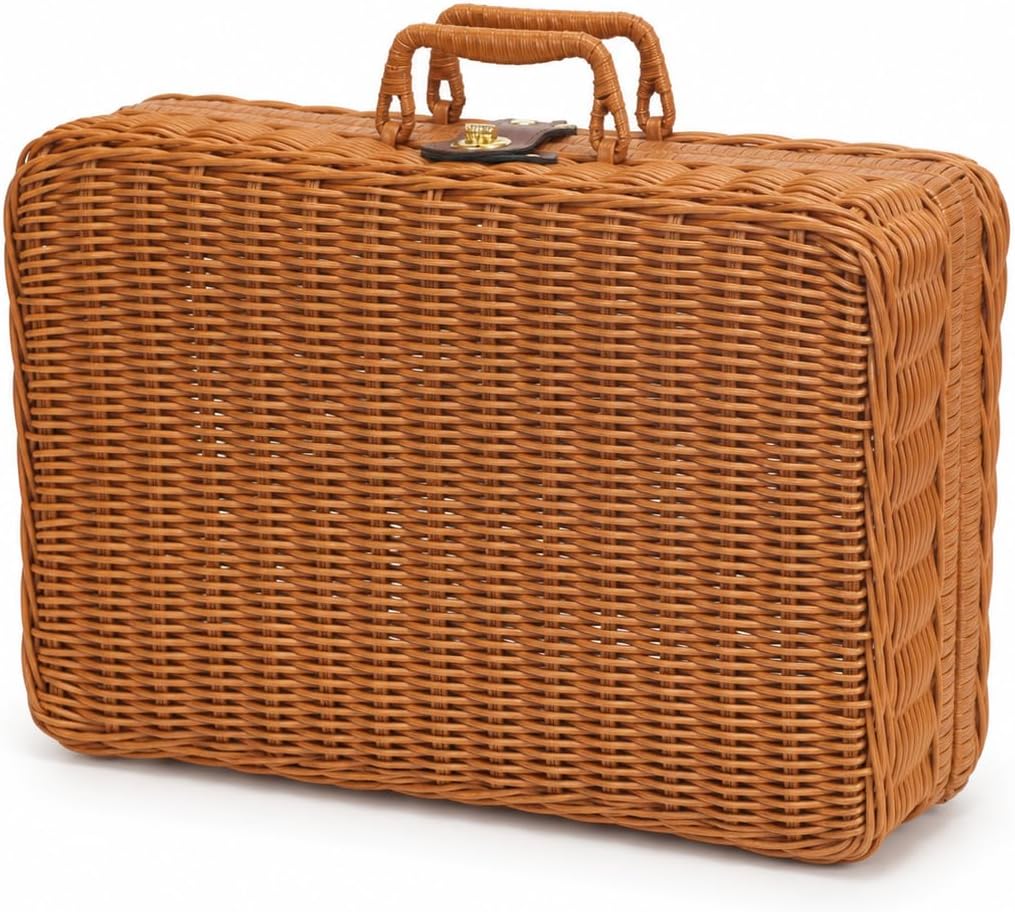 wicker picnic basket with lid picnic basket boxes, main product view