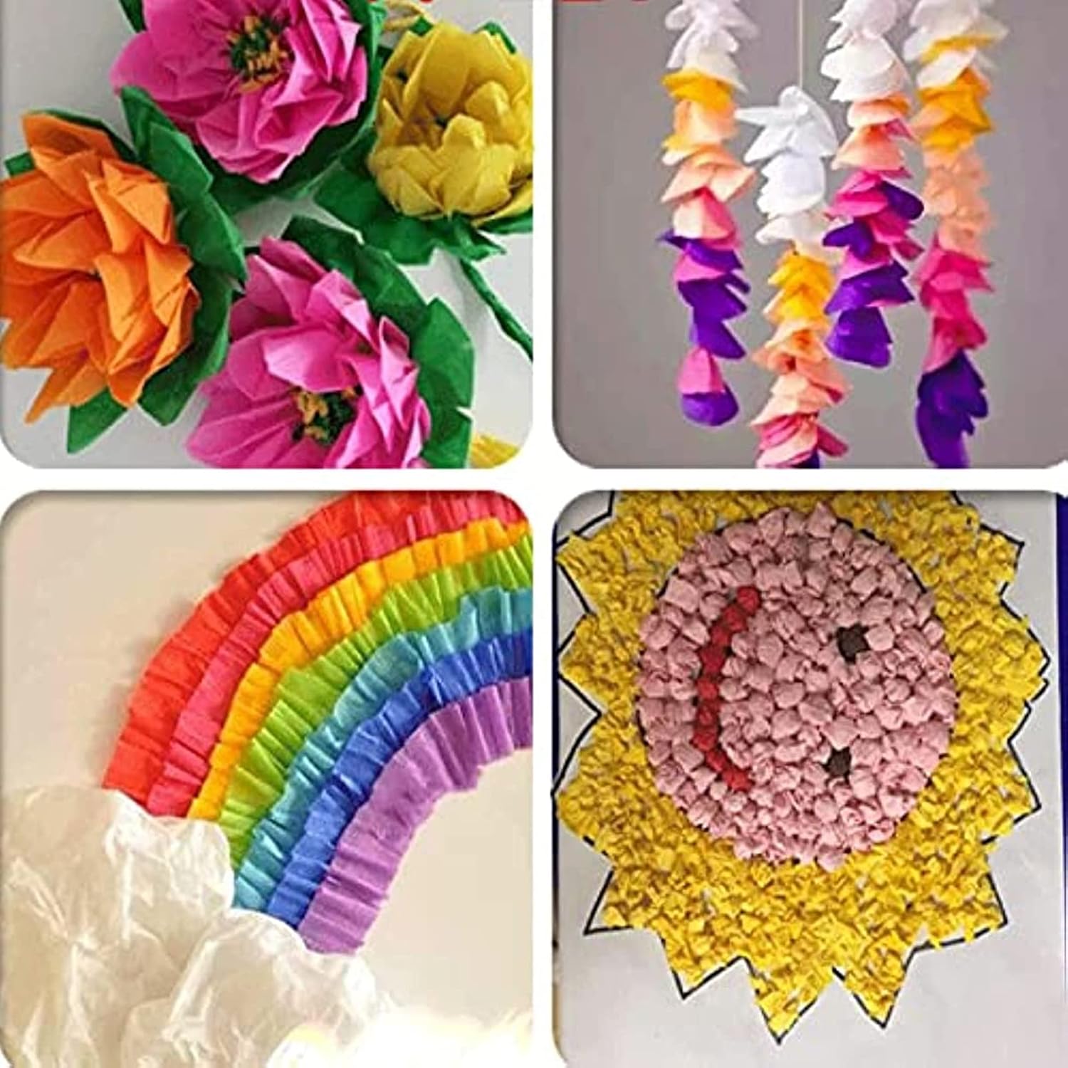 Premium Crepe Paper Party Streamers 21 Assorted Colors, Large 20 Inch X 3.2 Ft. Per Sheet DIY Crepe Paper Flowers Crafts Gift Wrapping Box Birthday Wedding Party Drop Decoration Supply (10)