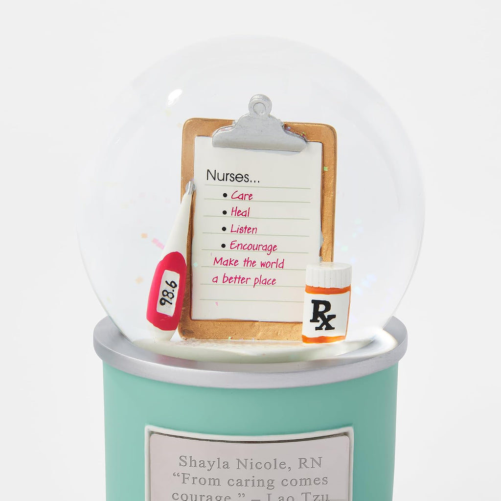 Engraved Recognition Nurse Snow Globe (Free Customization) - Things Remembered