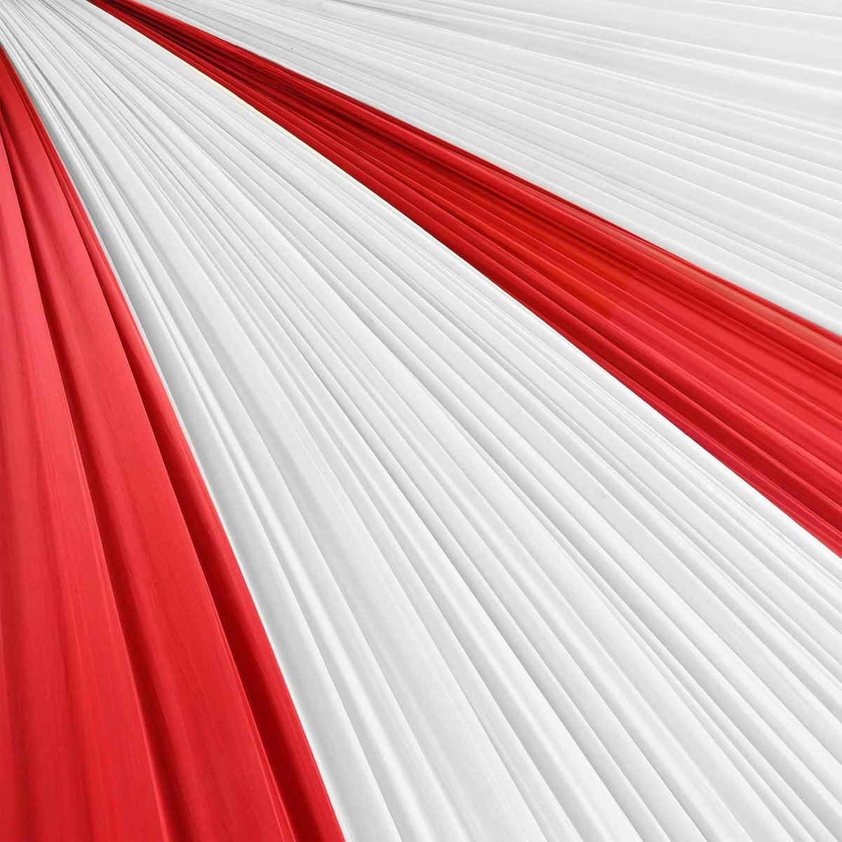 Moukeren 10 Roll Circus Carnival Table Cover Backdrop, White, Red