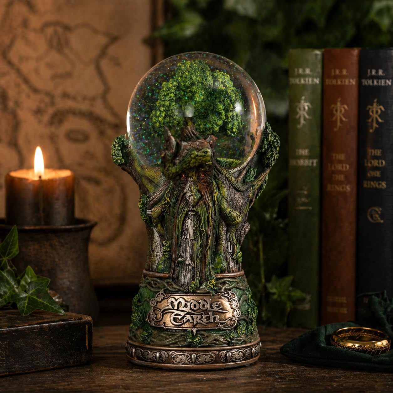 Nemesis Now Lord of The Rings Snow Globe, Middle Earth Collectible, Officially Licensed, Hand-Painted Resin, 19cm - Treebeard