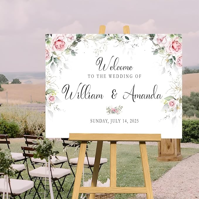 Welcome To Our Rustic Wedding Decor - Entrance & Shower Signs