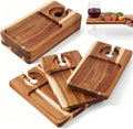 silifine 6 pcs wine appetizer plates with wine, main product view