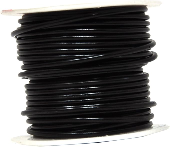Mandala Crafts 12 Gauge Anodized Aluminum Craft Wire for Jewelry Making - 276 FT Colored Flexible Silver Copper True Blue Black Red Kelly Green Wire - Bendable for Bonsai Armature Crafting Sculpting