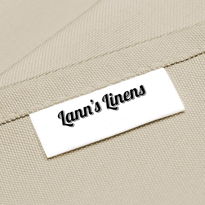 Lann's Linens - 10 Premium 90" x 156" Tablecloths for Wedding/Banquet/Restaurant - Rectangular Polyester Fabric Table Cloths - Beige